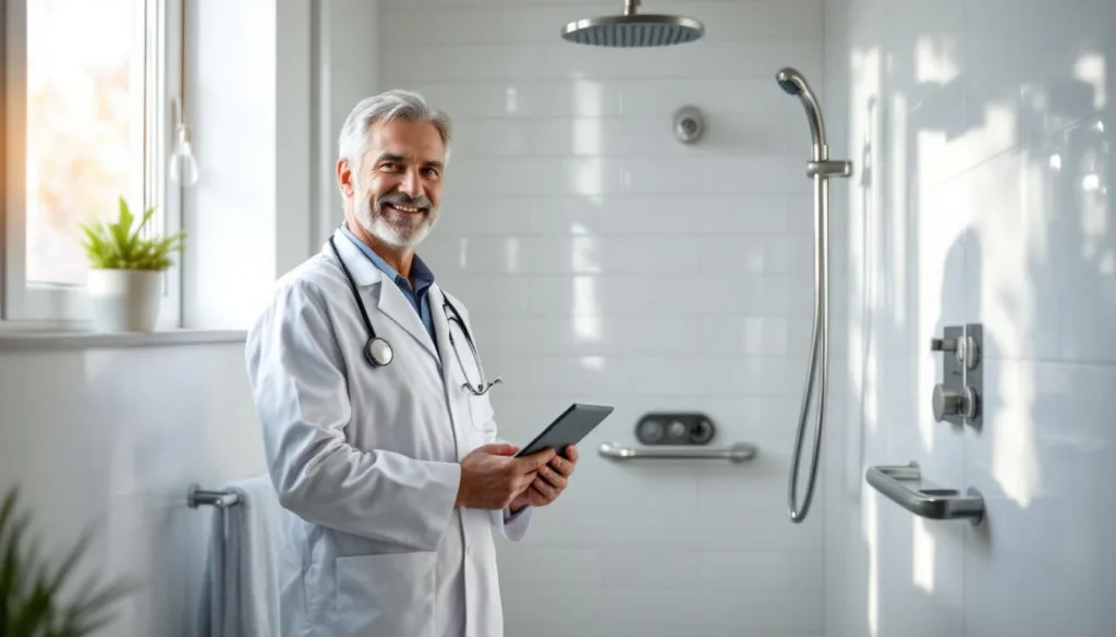 ein arzt erklärt, wie häufig senioren idealerweise duschen sollten, um ihre hautgesundheit zu erhalten und sich wohlzufühlen.