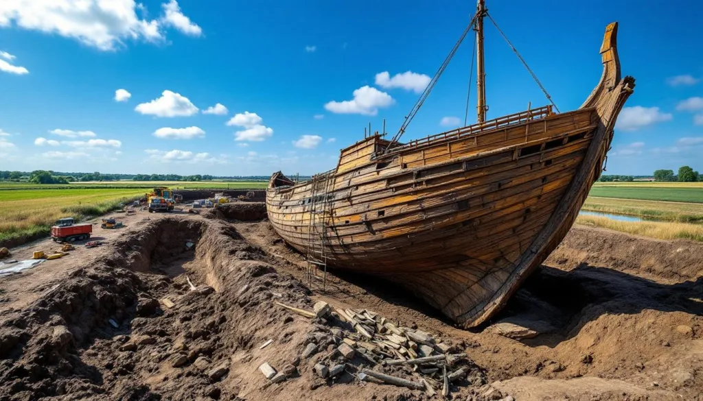 entdecken sie die spannende erkundung einer baustelle in den niederlanden, bei der ein mittelalterliches handelsschiff freigelegt wurde. tauchen sie ein in die geschichte und archäologie dieser einzigartigen entdeckung.