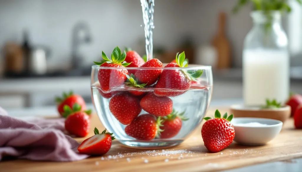 erfahren sie, warum leitungswasser ohne essig und salz erdbeeren nicht effektiv reinigt und wie sie ihre früchte richtig säubern können.