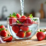 erfahren sie, warum leitungswasser ohne essig und salz erdbeeren nicht effektiv reinigt und wie sie ihre früchte richtig säubern können.