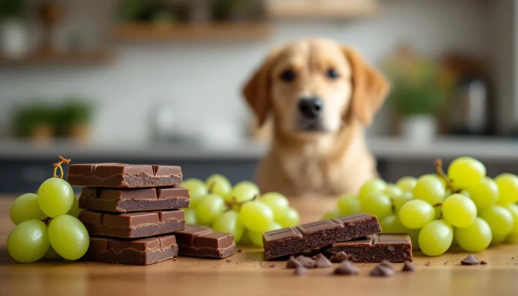 erfahren sie, welche lebensmittel wie schokolade und weintrauben für hunde giftig sind und wie sie ihren hund vor vergiftungen schützen können.