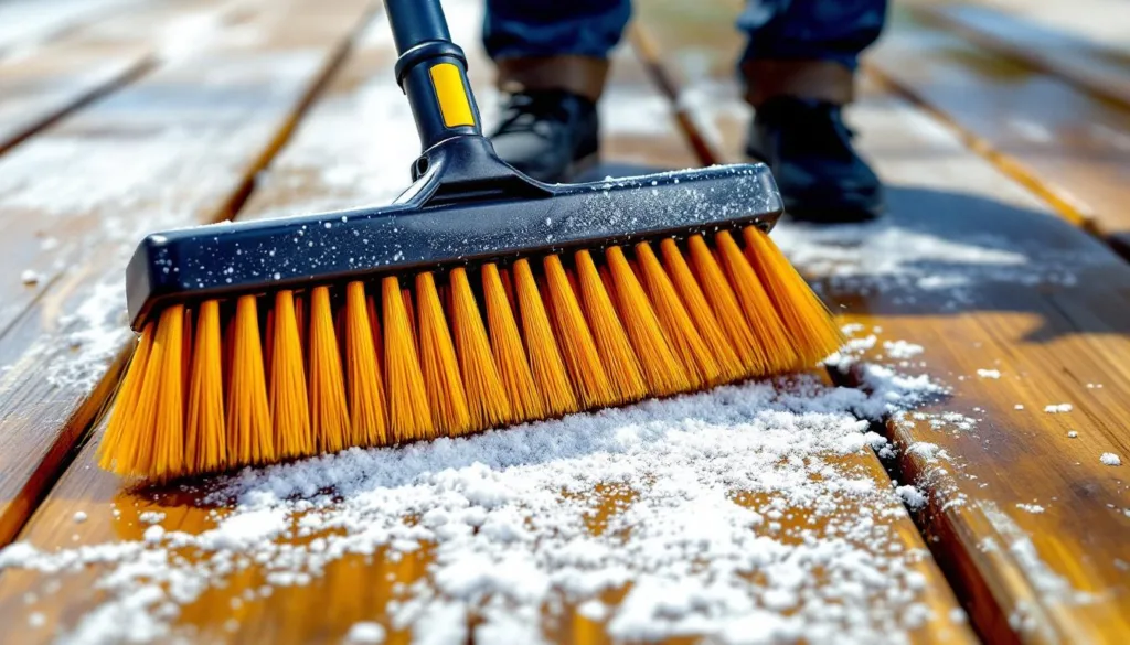 nie mehr hochdruckreiniger nötig: mit diesem einfachen bürstentrick wird ihre terrasse mühelos sauber und strahlt wie neu.