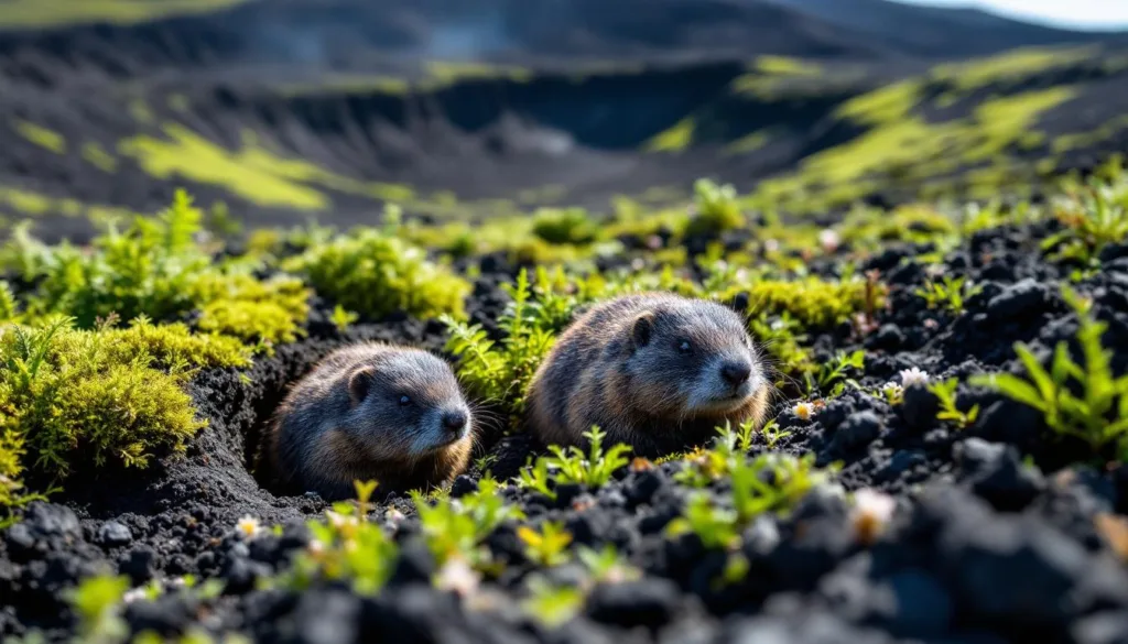 entdecken sie, wie der ausbruch des vulkans mt. st. helens die natur zurücksetzt und wie erdhörnchen zur wiederherstellung des ökosystems beitrugen.